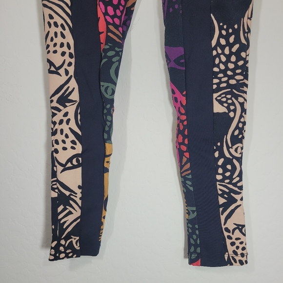 Farm Rio Multi Colored Leopard Leggings S - Picture 4 of 10